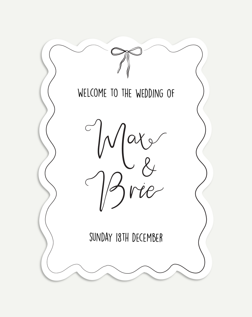Brie Welcome Sign