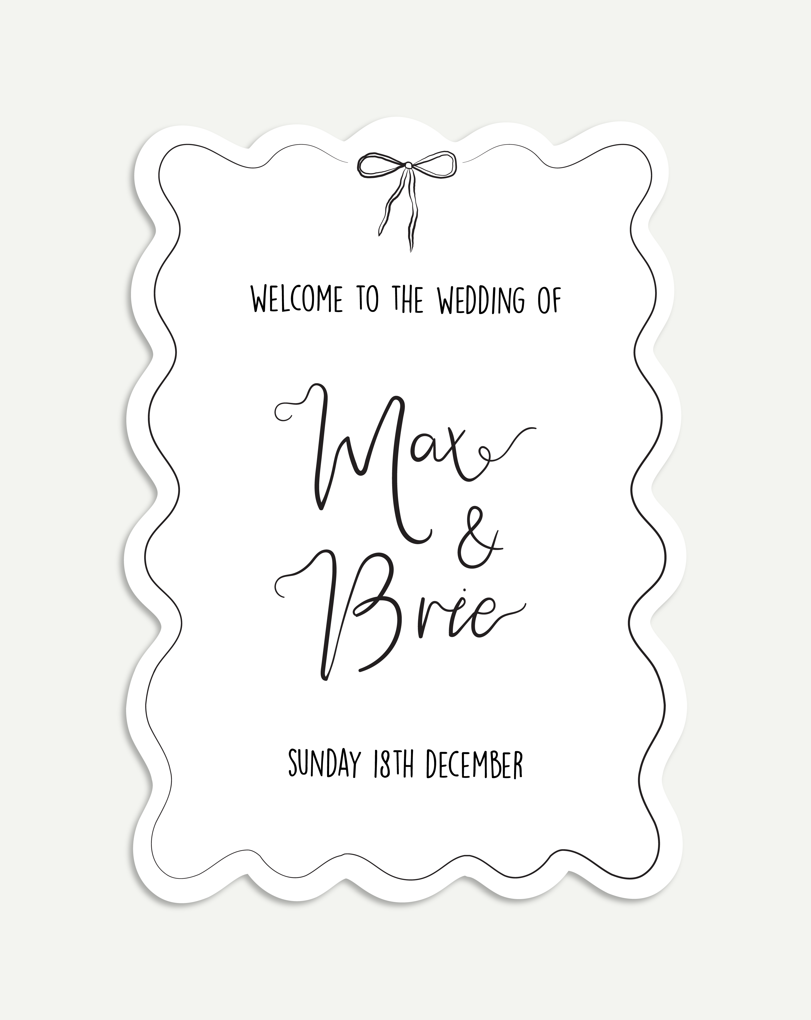 Brie Welcome Sign