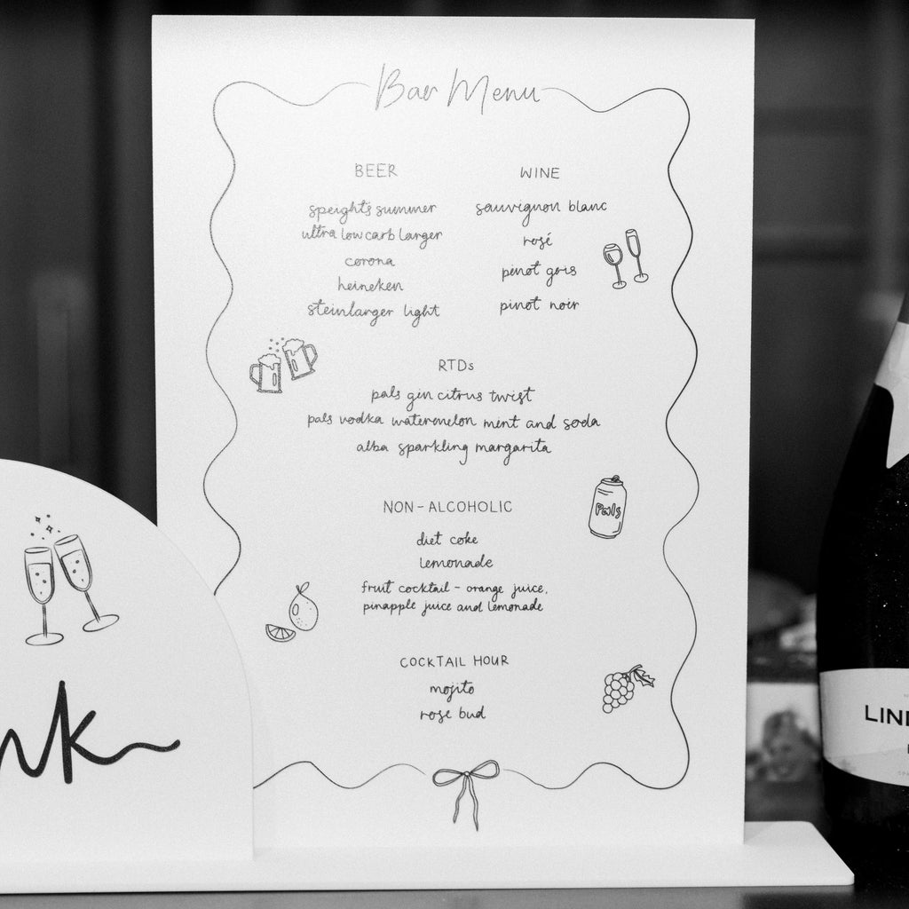 Brie Bar Menu